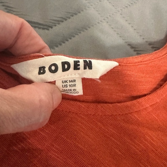 Boden Rust Midi Dress Tie Waist Tencel  Cottagecore Chic Sz 10 Large
A213 - Picture 4 of 7